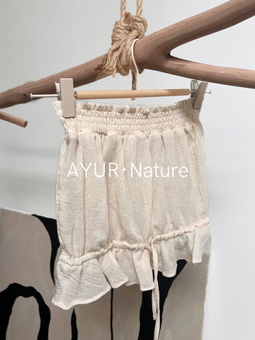 The "Cloud Puff" Drawstring Bandeau Top